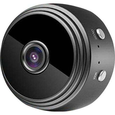 Mini Wifi Camera 720P Camera Cachee Sans Fil Petite Nanny Cam Avec Une Vision Nocturne Infrarouge / Detection De Mouvement Surveillance De La Securite Cam, Noir (1/5)