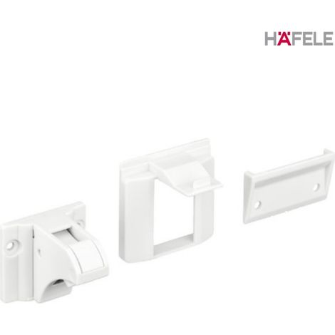 CHIUSURA MAGNETICA PER ANTA IN PLASTICA BIANCA (1/4)