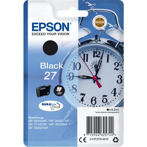 Epson Alarm clock C13T27014022 cartouche d'encre 1 pièce(s) Original Noir (1/2)