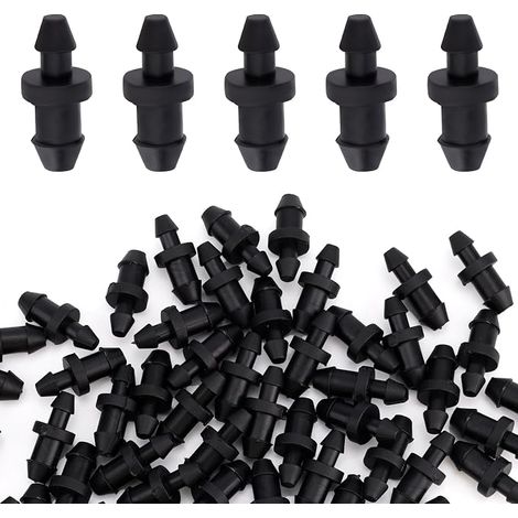100pcs Bouchon Tuyau Irrigation PP Bouchon Goutte Pièce (1/5)