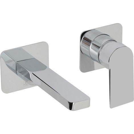 JTP Form Basin Mixer Tap Wall Mounted - Chrome (1/2)