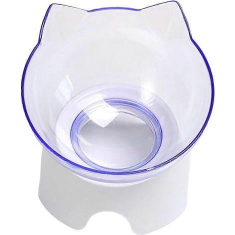 Ensemble de gamelles d'eau surélevées pour chats et chiots-Bowl Clear