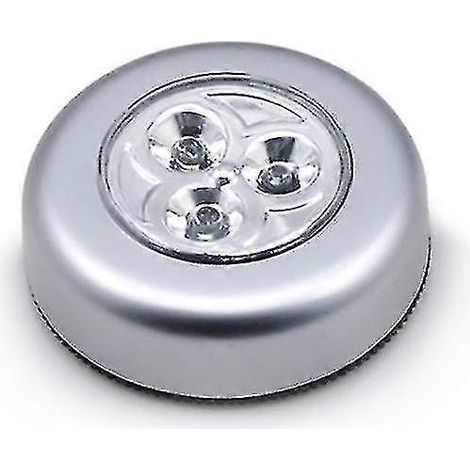 Lampe tactile LED universelle auto-adhésive à 3 lampes pour plafond ou coffre de voiture (1/3)