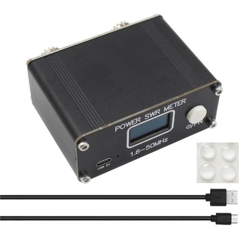 Tuner d'antenne SWR 150W 1.6-50MHz, performances d'antenne parfaites, batterie intégrée (1/5)