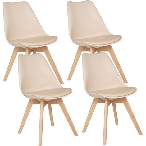 Lot de 4 Chaises design scandinave Baya (1/5)