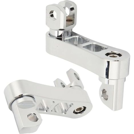 Repose-pieds de moto, support réglable en hauteur pour extensions de pinces de repose-pieds Highway Pegs Supports d'extension réglables à 360 °, support d'extension de repose-pieds robust (1/3)