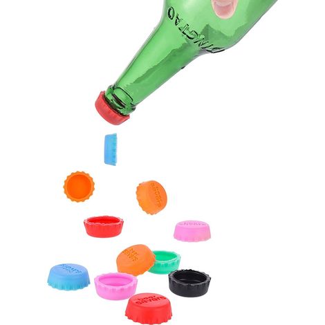 Bouchons de bouteille de vin réutilisables et incassables en silicone pour la cuisine-AquaForge (1/5)