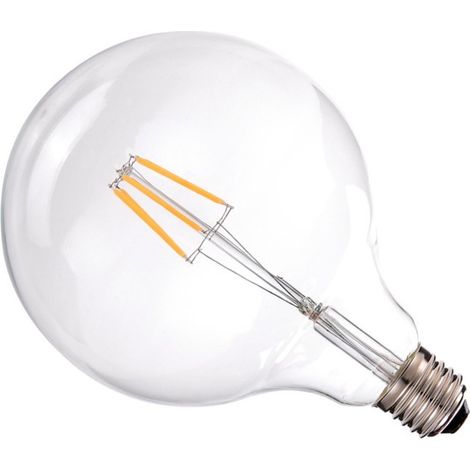 Jandei Bombilla led G125 Filamento 6W E27 blanca 2700K