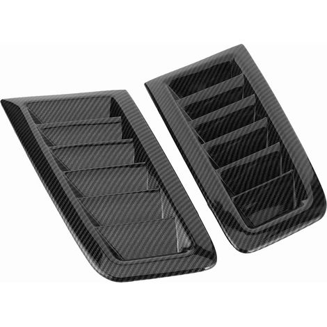 2 Stück universelle Motorhauben-Lüftungsschlitze im Carbonfaser-Stil für Ford Focus RS MK2 (1/5)