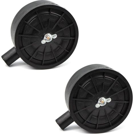 Zubehör für Schalldämpferfilter für Luftkompressoren, 1/2" 20 mm Außengewinde, Kunststoffgehäuse, Schalldämpferfilter für Luftkompressoren und Kessel, 2 Stück (1/5)