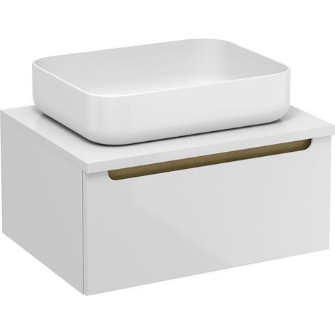 Naturel Badezimmermöbel unter dem Waschbecken Naturel Stilla 60x30x45 cm weiß (STILLAD06007DBI)