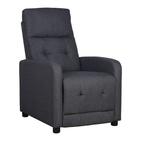 Poltrona Recliner Rey Tessuto Grigio 43