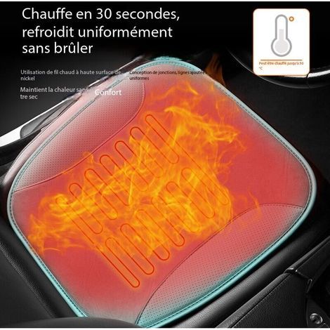 Coprisedile riscaldato per golf cart, antiscivolo, riscaldamento rapido, tre livelli di temperatura, spegnimento automatico, nero (1/4)