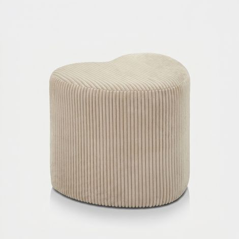 Pouf imbottito a cuore in poliestere Heart Dublino (1/5)