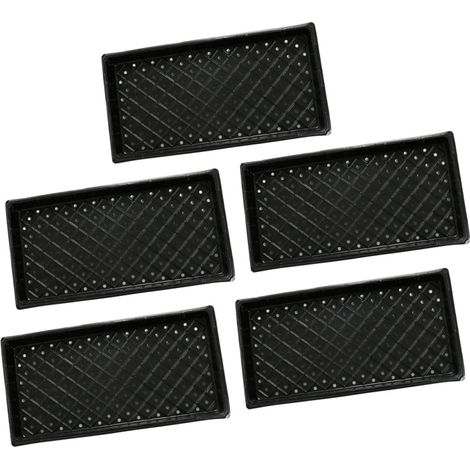 Stück PVC Pflanzschalen Schwarz Mit Drainagelöchern Flache