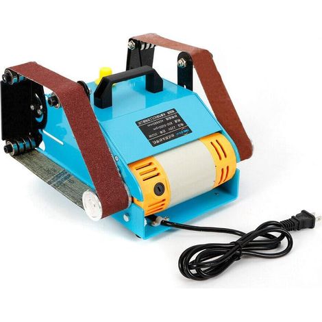 Ponceuse à bande électrique 950 W - Double axe - 40 x 680 mm Polisseuse Ponceuse À Bande Abrasive