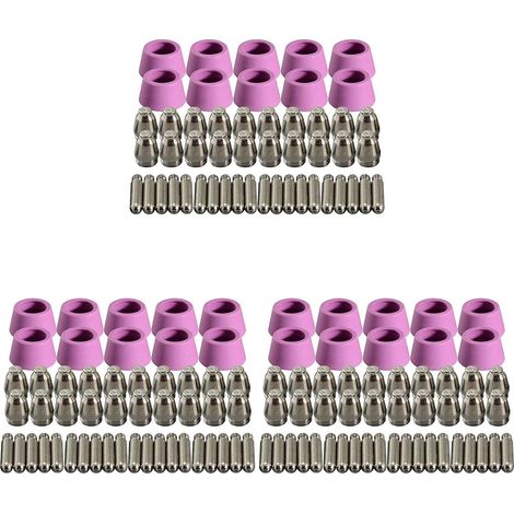200 PièCes SéRies Kit de Tasses de Buses D'ÉLectrode de Consommables de Torche de Coupeur de Plasma pour -60-55 WSD-60 Fit CUT-60 LGK-60 Coupeur de Plasma (1/5)