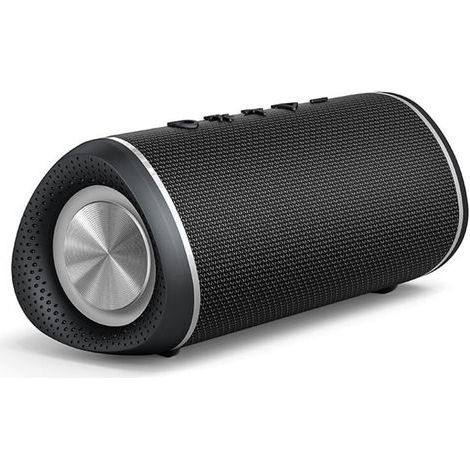 Enceinte Bluetooth Portable, 16W Haut Parleur Puissant Lumineuse, Bluetooth 5.3, Support 128Go TF Carte, Autonomie 10H avec Port AUX, pour Soirées, Randonnées, Voyage (1/4)