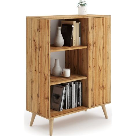 Mobiletto Fondi rovere artigianale oro, Scandinavo