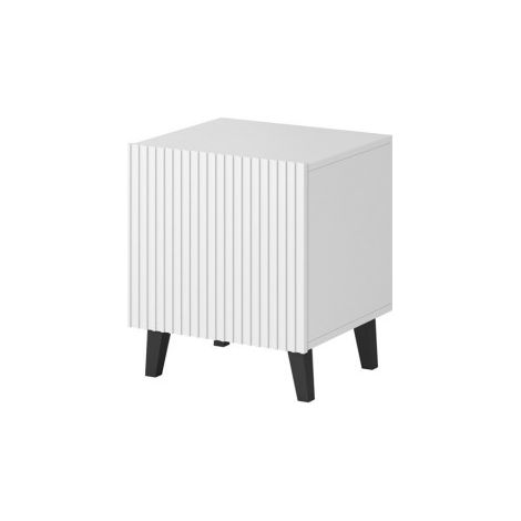 Cama-mueble PAFOS Mesa de noche blanca 45x40x51 cm (1/4)