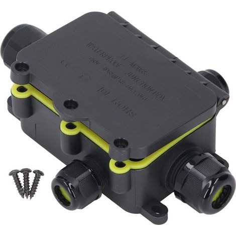 Bote de jonction à 4 voies, étanche IP68, cordon d'alimentation électrique externe, connecteur de cable souterrain 450V (1/5)