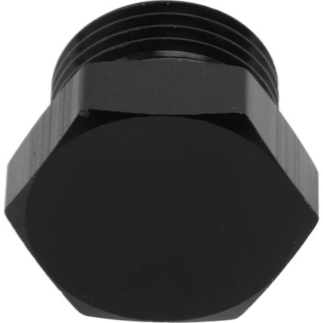 Raccord adaptateur bouchon mâle hexagonale en acier universel 4000PSI noir pour véhicule AN8 (1/5)