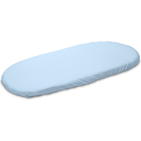 Lenzuolo per passeggino in jersey blu 35x75 (1/3)