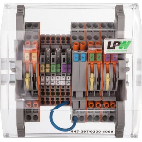 Striscia di misura LPW a 14 tracce, 230 V CA in parallelo, modello 847-297/230-1000
