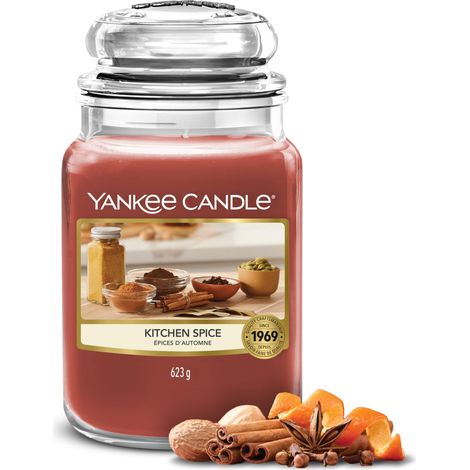 Bougie parfumée Grand pot Épices de Cuisine Bougies à longue durée jusqu'à 150 heures Cadeaux parfaits pour femmes (1/5)