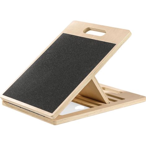 Planche inclinée pour étirement des mollets, inclinaison réglable, surface antidérapante (1/2)
