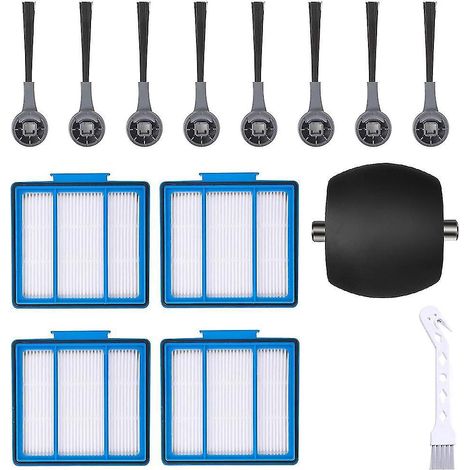 14-teiliges Set für Shark IQ Staubsauger: Filter, Seitenbürsten, Walzenbürsten (1/4)