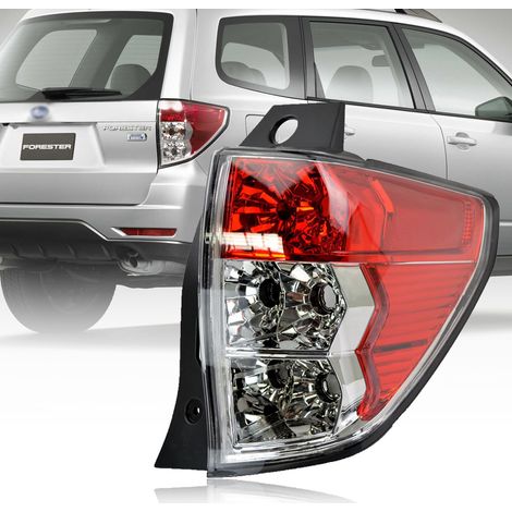 Feu arrière extérieur droit côté passager multifonction pour Subaru Forester 2009 2010 2011 2012 Feu stop, feu de recul, clignotant arrière, lentille rouge transparente étanche IP65, pièce remplaceme (1/5)