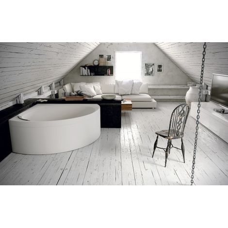 Baignoire d'angle en acrylique NOVELLINI DIVINA C 140X140 cm (1/5)