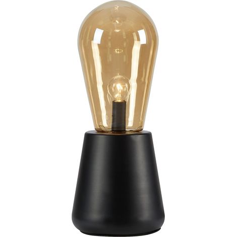 Markslojd BROOKE Lampe de table 1 Lumière Ambre, Noir (1/3)