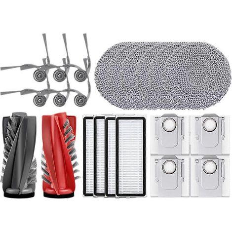 Filtre pour aspirateur brosse pour aspirateur Filtre de brosse pour aspirateur filtre de Qrevo 5AE Curv / S5X 5A1 / 5XC CurvC Aspirateur Main Side Brosse HEPA Filtre Serpillière Cloth Sac à poussière (1/5)