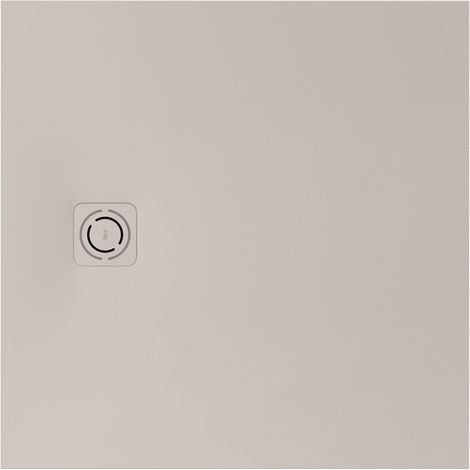 Receveur de douche extra plat en Stonex® "Terran-N"+Grille "Twist"-900x900mm - Beige (1/2)