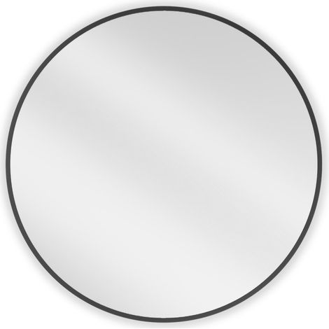 Mexen Loft miroir de salle de bains rond 75 cm, cadre noir - 9850-075-075-000-70 (1/5)
