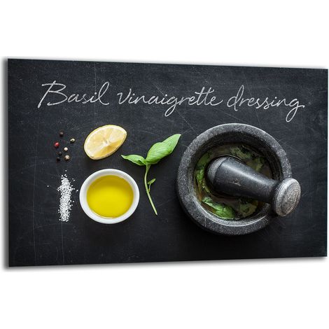 PLAQUE DE PROTECTION EN VERRE POUR CUISINIÈRE 80X52 CUISINE (1/5)