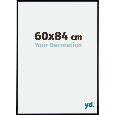 yd. - Cadre photo 60x84 - Noir Mat - Plastique - Evry