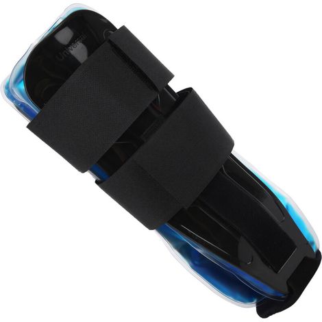 Attelle de cheville ajustable avec gel rafraîchissant - Stabilisateur pour entorse et protection réglable - Noir (1/5)