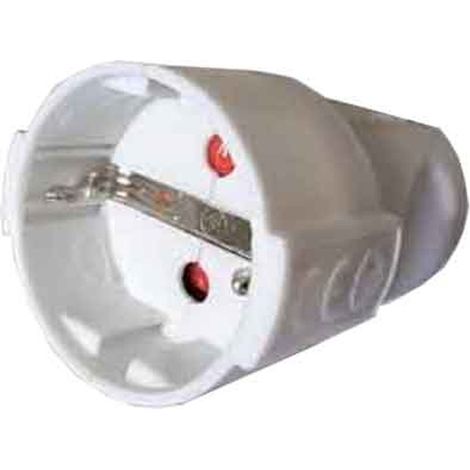 PRESA MOBILE SCHUKO 16A CARDINALE 2P+T