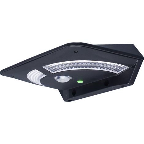 Lampe Solaire Extérieure 1800mAh, Luminaire LED Étanche avec Détecteur de Mouvement et 3 Couleurs d'Éclairage, Projecteur Décoratif pour Jardin, Terrasse et Façade Murale (1/5)