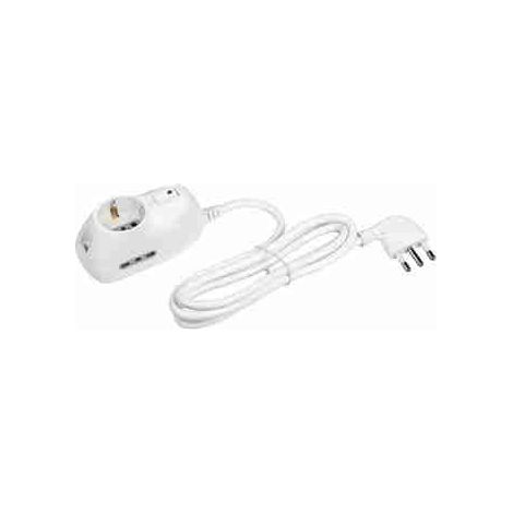 BTI3693DB Steckplatz-Steckdosenleiste mit 3 Steckdosen – 2 x 2P+E Bypass-Steckdosen 10/16 A