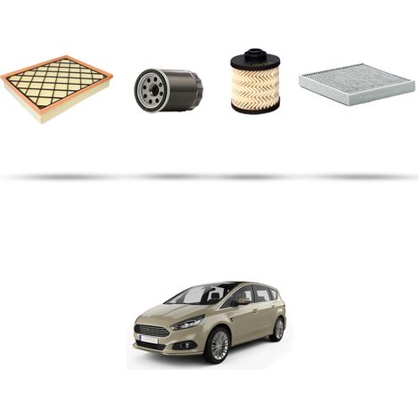 Kit tagliando 4 filtri compatibile con Ford S-Max II 2.0 Tdci Bi-Turbo 154kw dal 2015 (1/5)