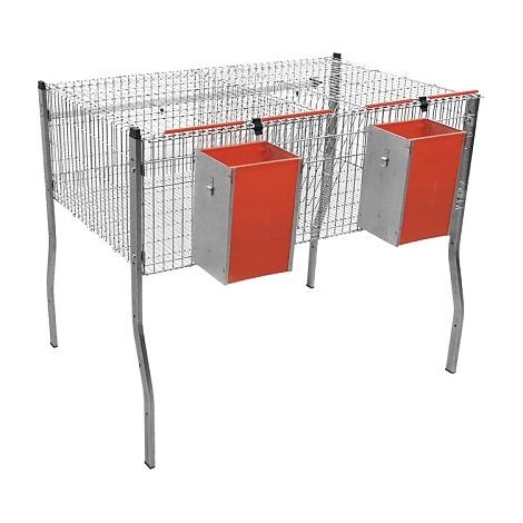 Cage pour l'conomie-1 modle de lapins avec bol. 1 tage 2 dpartements
