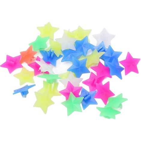 36 perles colorées pour rayons de roue de vélo enfant, clips, accessoires de décoration, étoile à cinq branches (1/5)