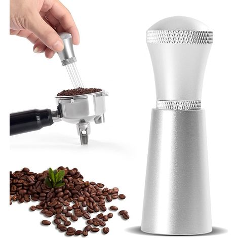Outil pour pâte à café, distributeur de café vibrant à aiguille, mélangeur à café en acier inoxydable, accessoires de barista, 4 aiguilles supplémentaires