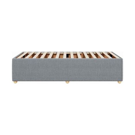 Cadre de lit gris clair (sans matelas), 80 × 200 cm, tissu, tissu doux et respirant, meuble de chambre, design contemporain, montage facile (1/5)