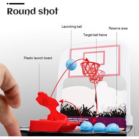 Jeu de basket-ball de table pour enfants et adultes (1/5)