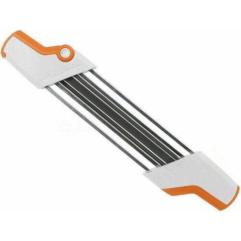 Affteuse de Lime à chane de trononneuse en métal 2 en 1 Facile 3/8quot P 4.0 mm remplacer. Porte-lime 2 en 1 pour chane de trononneuse.1Pcs.. (1/5)